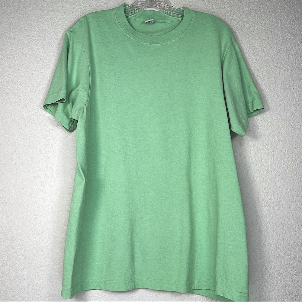 NWOT Sporty & Rich Plain Slightly Oversized Crewneck Tee‎ in Mint Green Medium